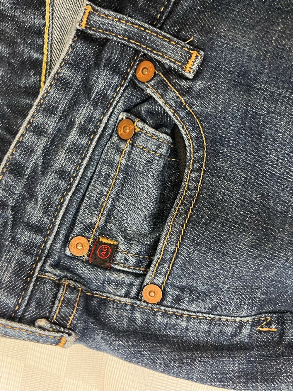 Ag Adriano Goldschmied Mid-Rise Flare Jeans in Indigo Blue - Picture 4 of 5